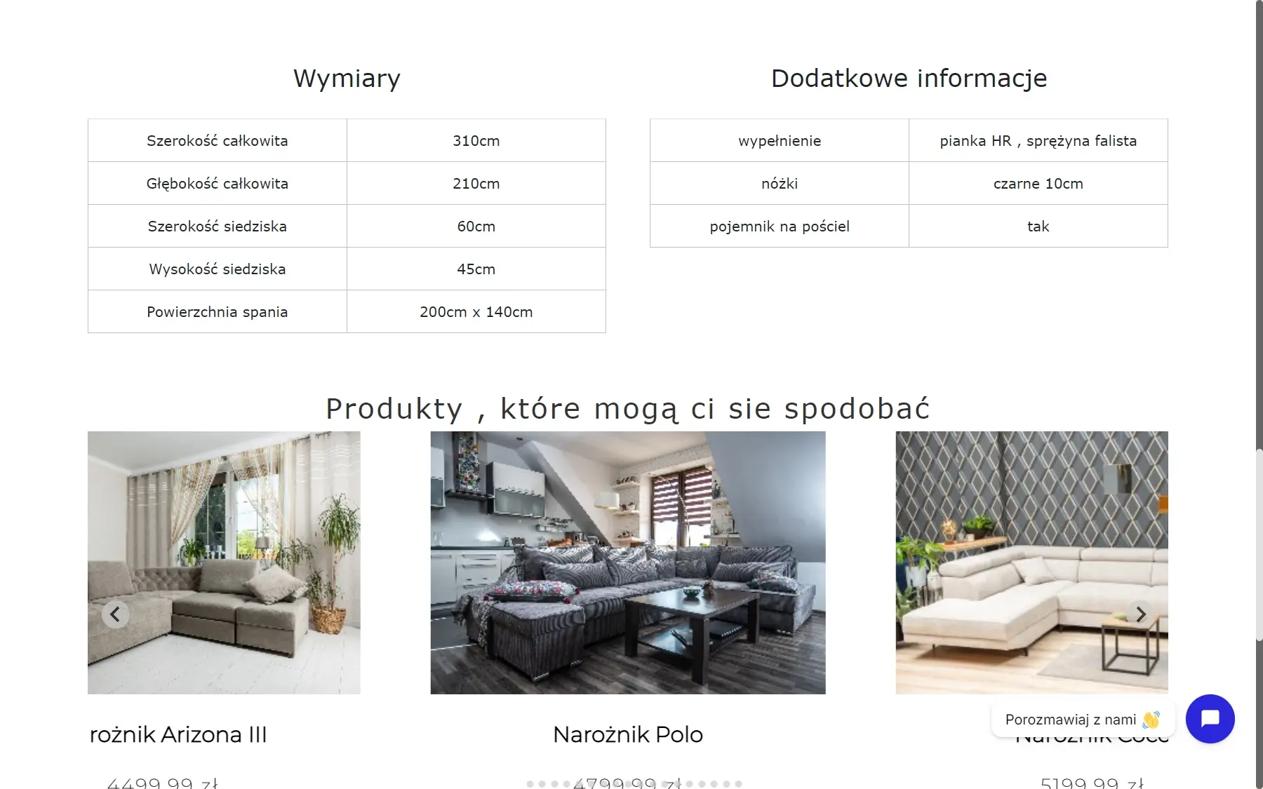Strona salonu meblowego na laptopie - widok 6